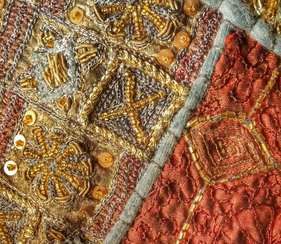 Texture Textile Beading Fabric