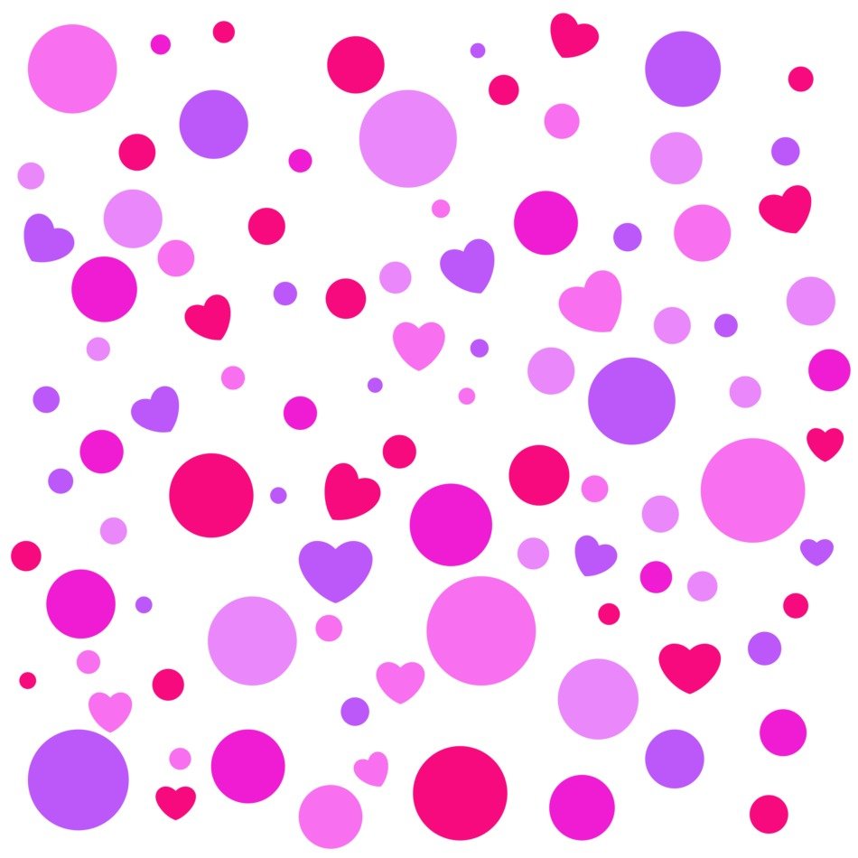 Colorful Hearts Valentine
