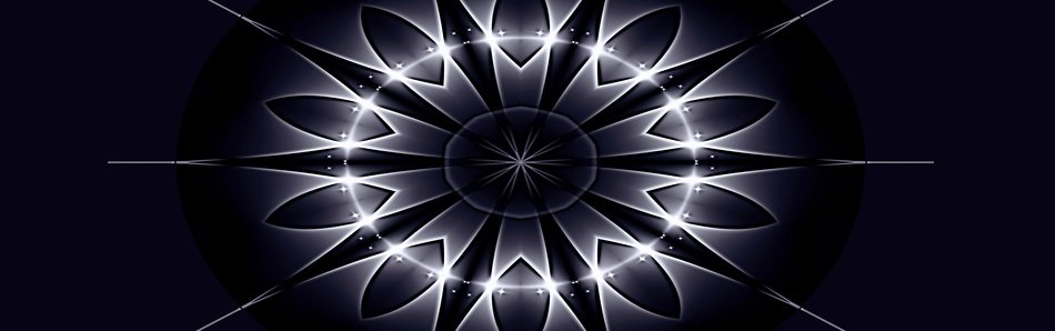 dark banner with ring and pattern