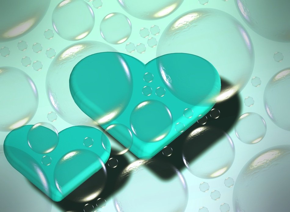 Heart Background Bubble Creative