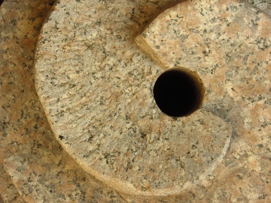 Sculpture Stone Spirals Pattern