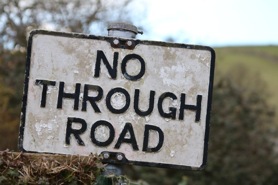 Sign No Through Road Road Sign