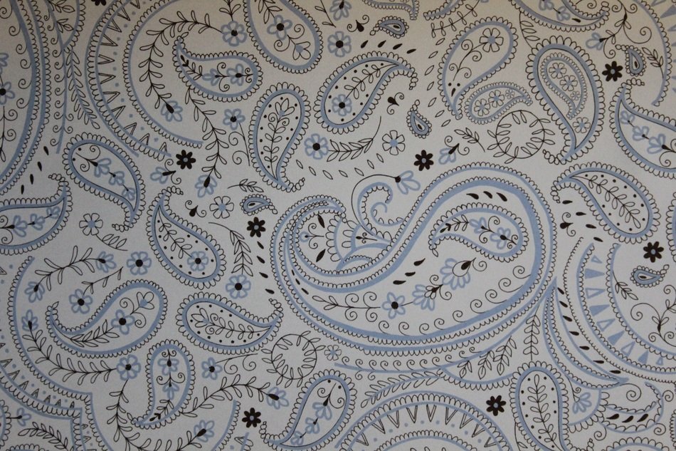 Blue Paisley Background
