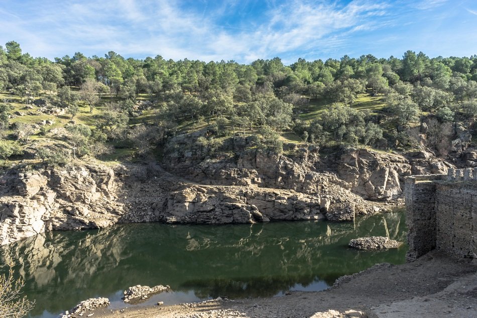 rocks over the river