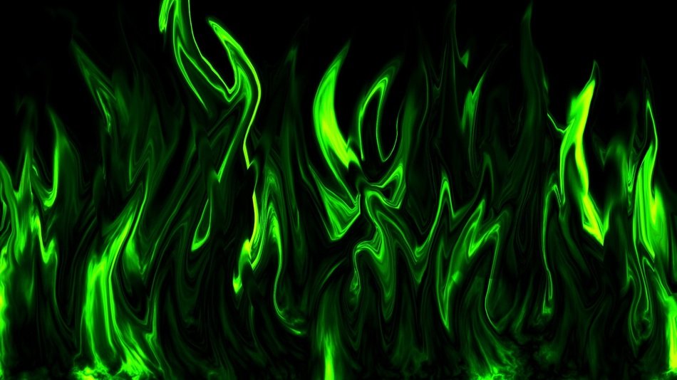Flames Green Cool Eternal