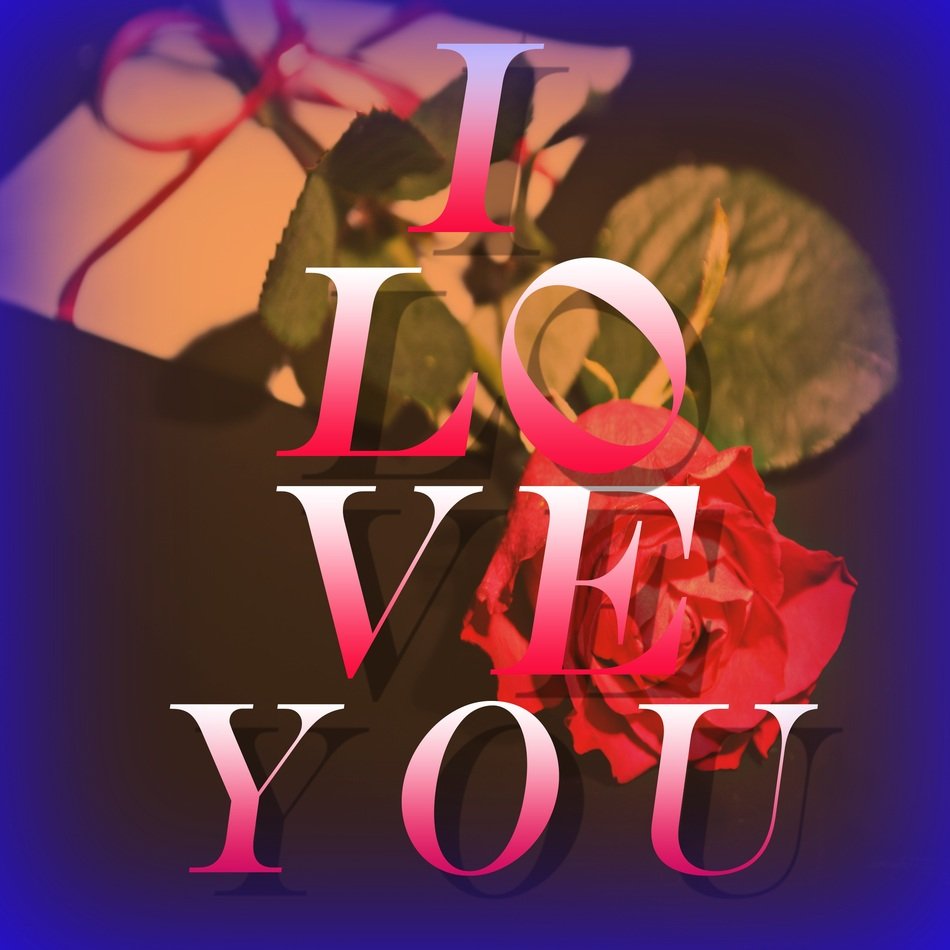 Love Flower Letters Graphic