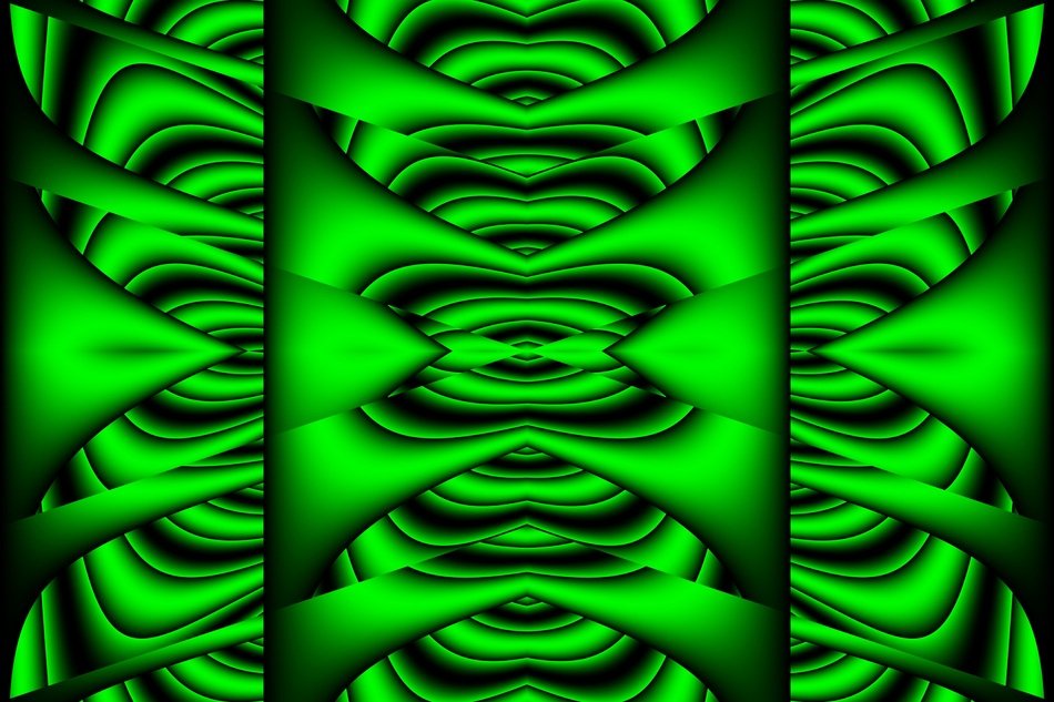 green 3d artwork