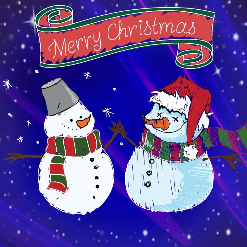Christmas Snow Man Snow