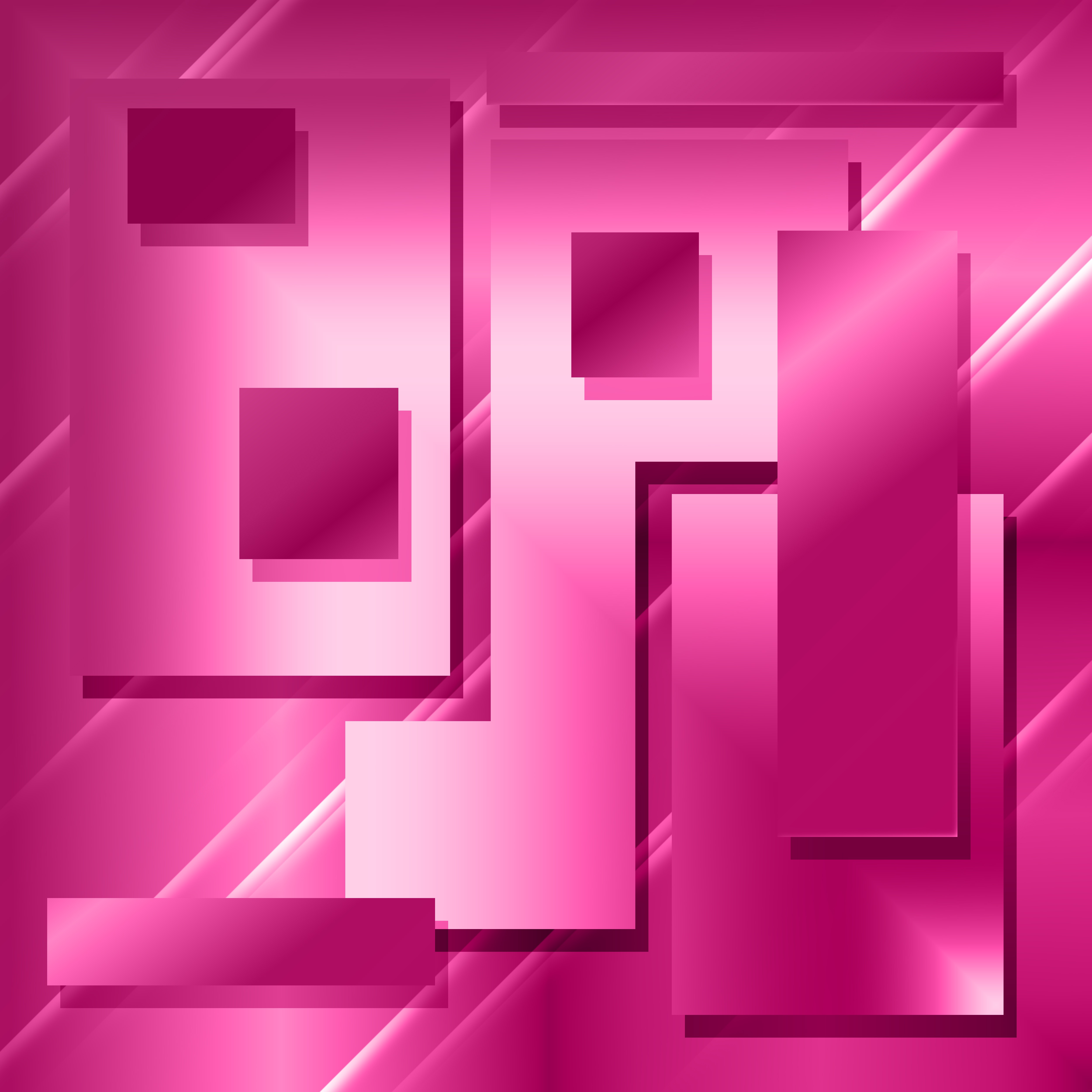 Pink geometric pattern on a pink background free image download