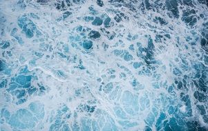foam on the water