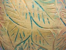 background with decorated ceramic surface