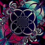 background with abstract digital artwork