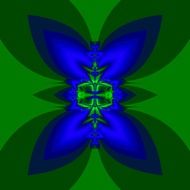 geometric graphic flower