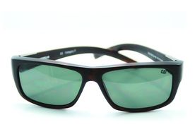 Bezel Sunglasses Black Green