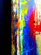colorful abstract pattern on the wood