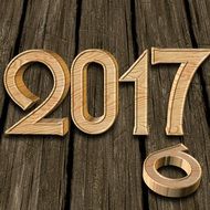 Wood New Year&#039;S Eve Background