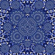 blue surreal graphic pattern