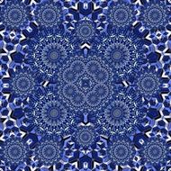 blue surreal graphic pattern