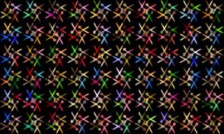 Scissors Pattern Colorful