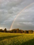 Rainbow Nature Mood Sky Clouds