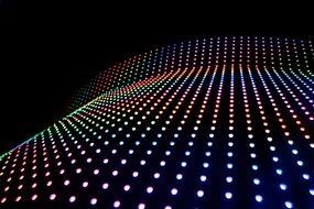 Abstract Lights Black Background