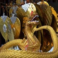 Dragon Leaves Gold Spiritual