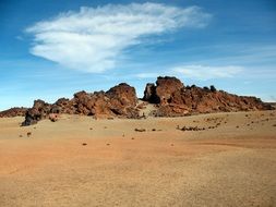 Rocks Desert Sky Cloud Sand