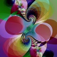 mystical digital swirl