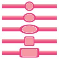 Pink Border Frame Decorative