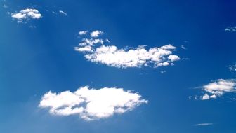 sunny blue sky with white clouds