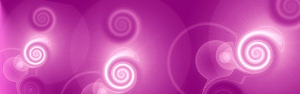 white spirals on a pink background