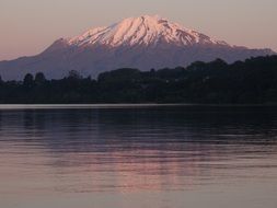 Lake Ilanquihue near Calbuco Volcano