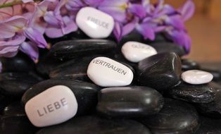 pile of meditation pebbles