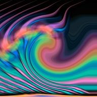 colorful waved artwork