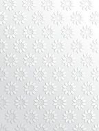 white background with flower patterns