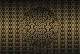 Geometric Seamless Pattern Gold