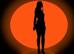 Silhouette Woman Sexy Background