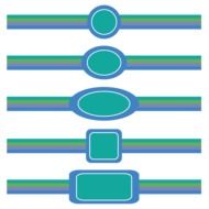Blue Border Frame Decorative