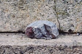 rock on the stone stair