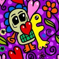 funny abstract background