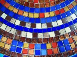 Mosaic Colorful Blue Tiles