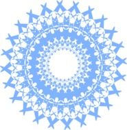 Mandala Lace Vector Blue