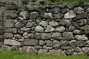 stone wall in the garden