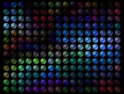 colorful circles with gradient effect