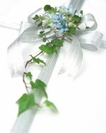 gift package with flowers