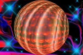 Background Ball Star Abstract