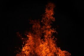 background with blazing fire flames