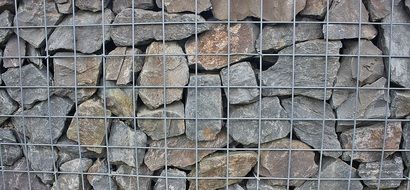 stones behind the net