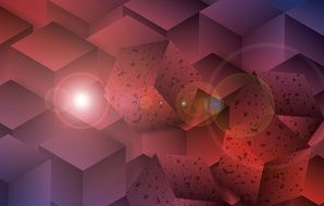 Background Course Cube Pattern