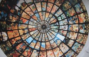 Art Ceiling Glass Style Pattern